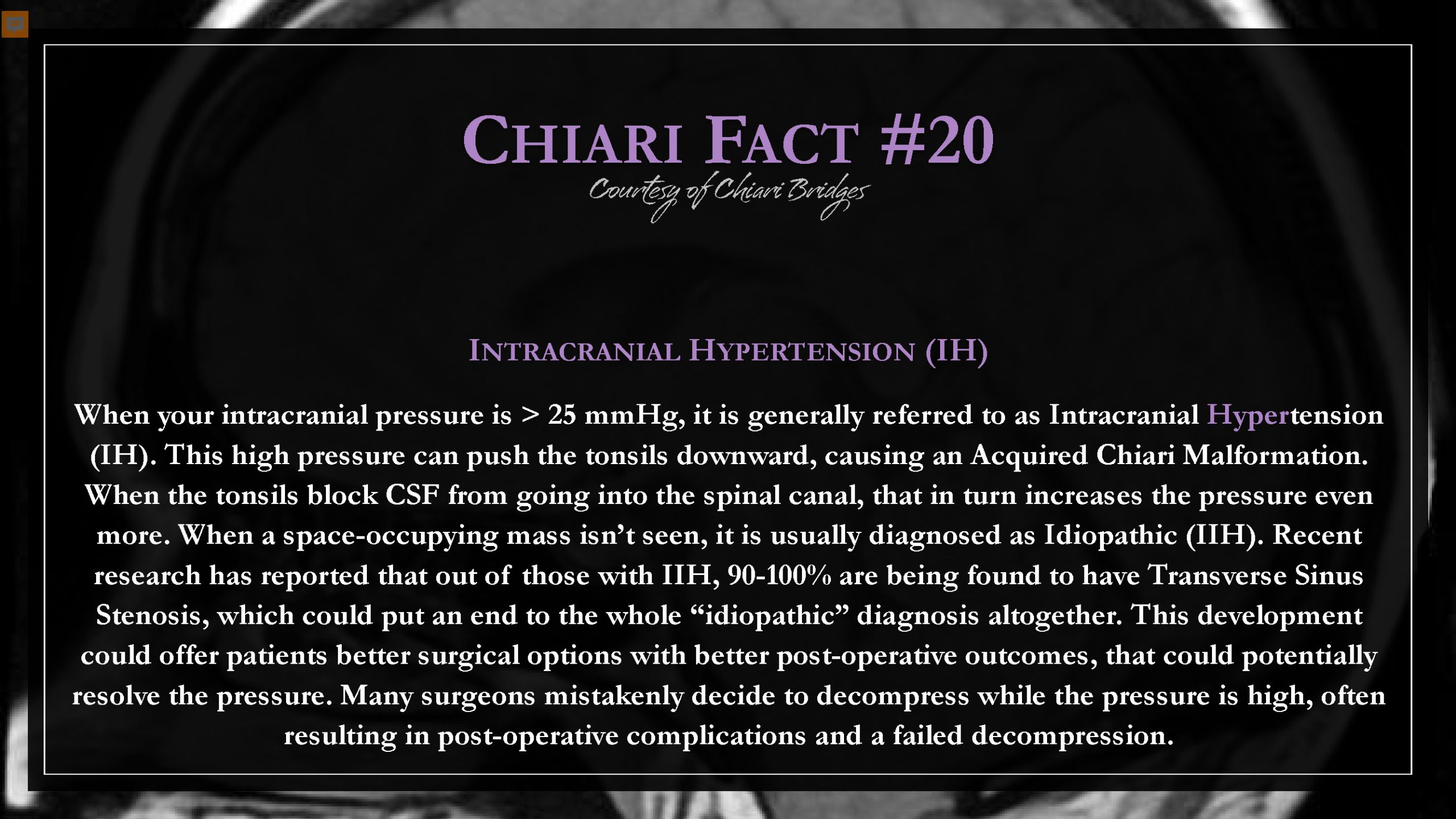 Chiari Fact #20