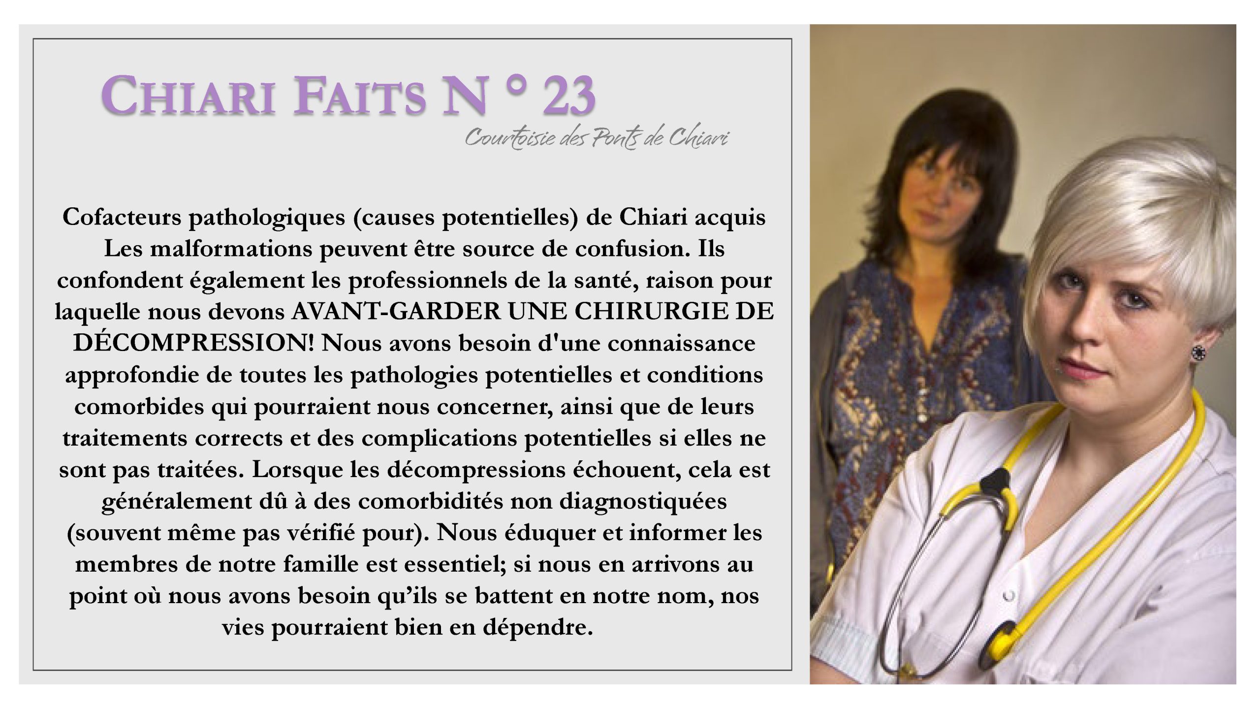 Chiari Faits N ° 23