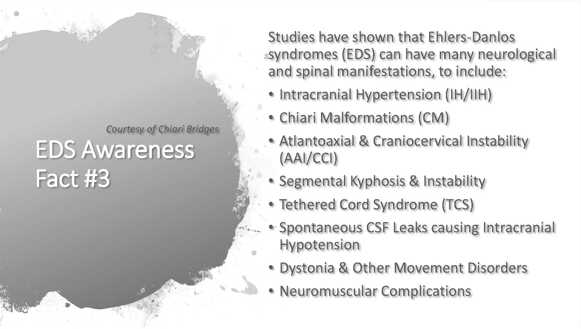 EDS Awareness Fact #3