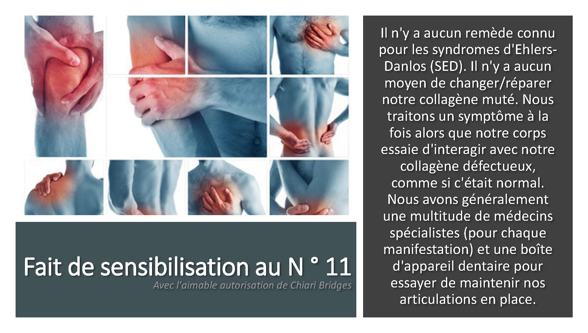 Fait de sensibilisation au N ° 11