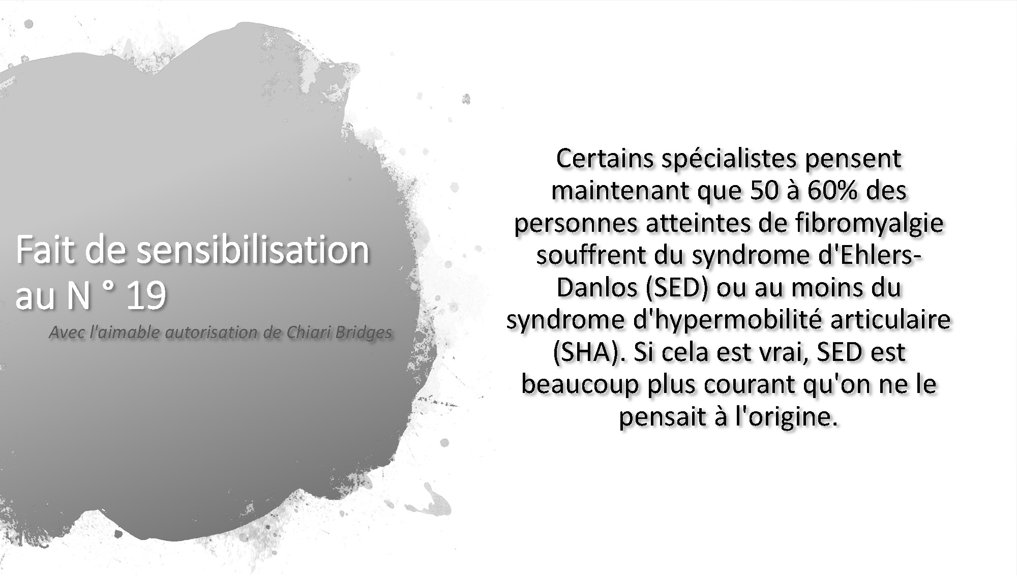 Fait de sensibilisation au N ° 19