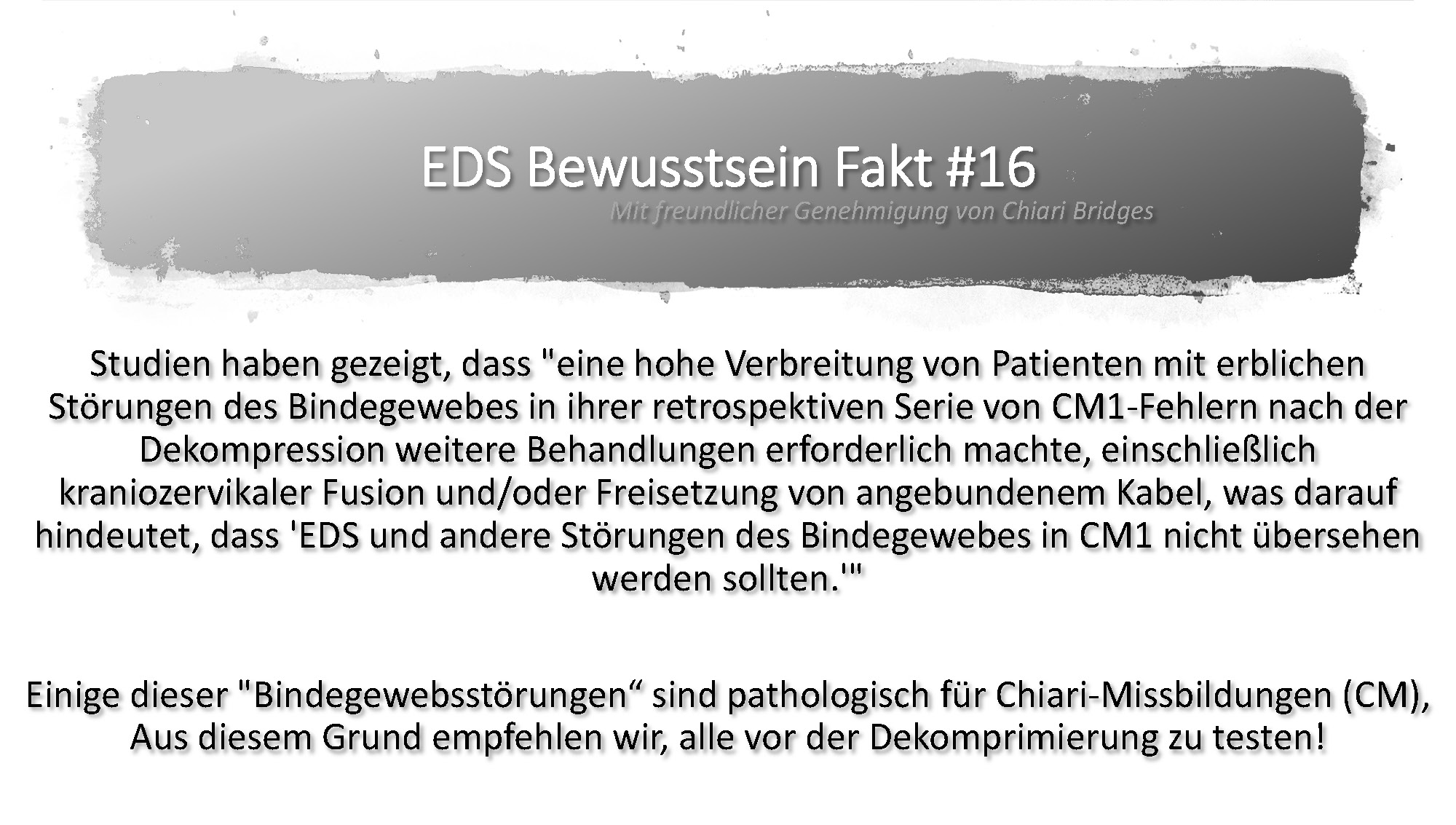EDS Bewusstsein Fakt #16