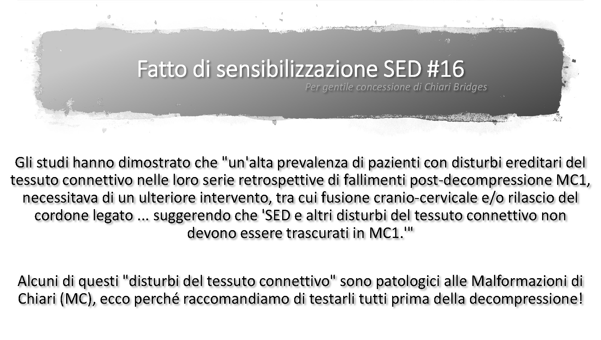 Fatto di sensibilizzazione SED #16