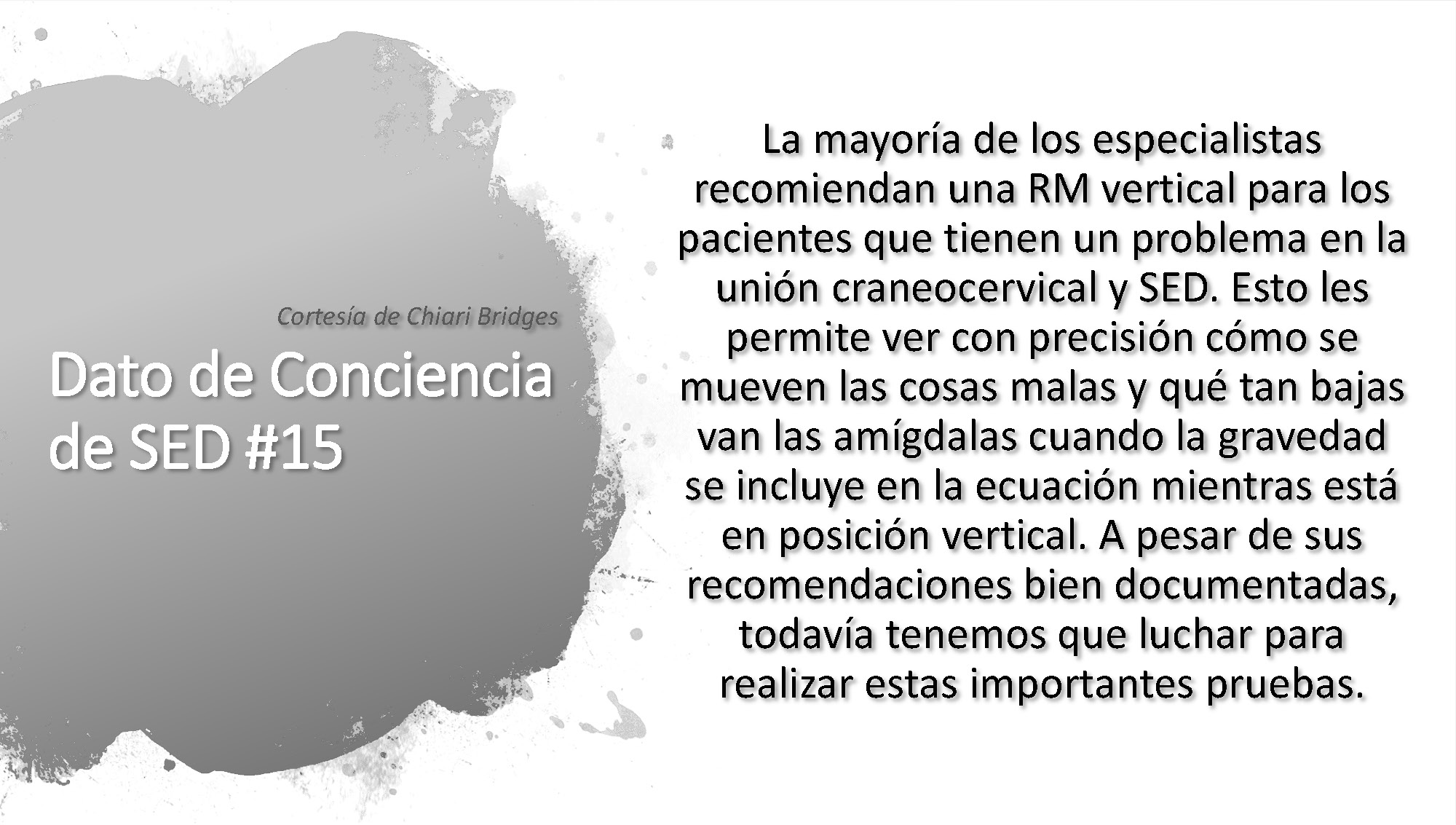 Dato de conciencia de SED #15